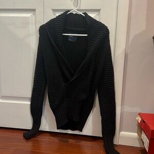 Black knitted women sweater. American Eagle size M